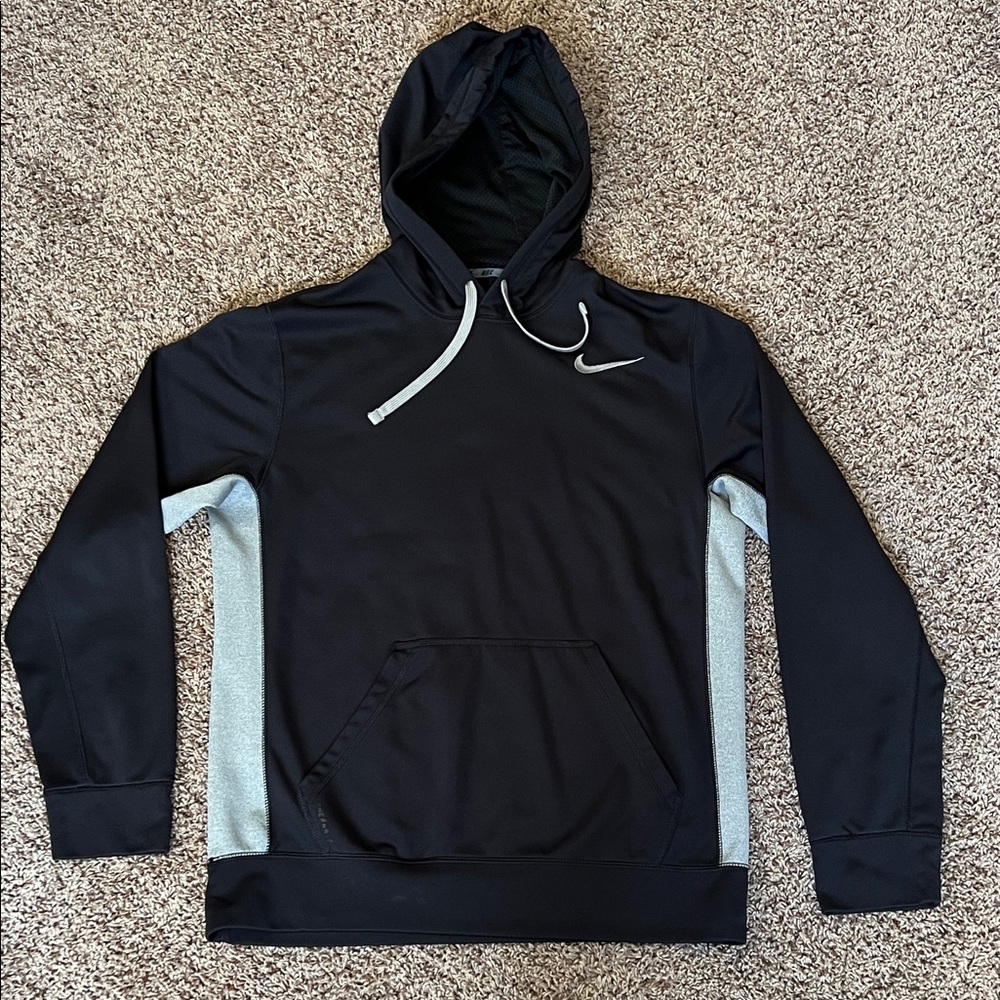 Nike Black and Gray Pullover Hoodie